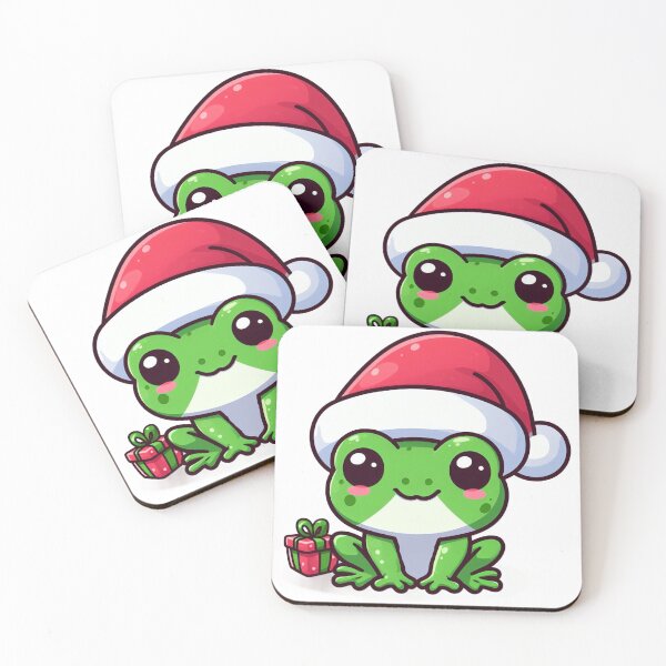 Item preview, Cute froggy in santa hat designed and sold by Wxjtecki.