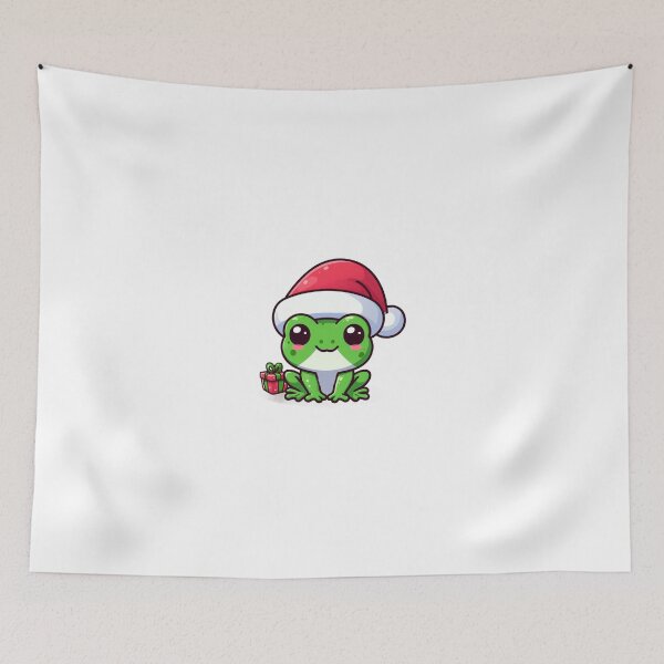 Item preview, Cute froggy in santa hat designed and sold by Wxjtecki.