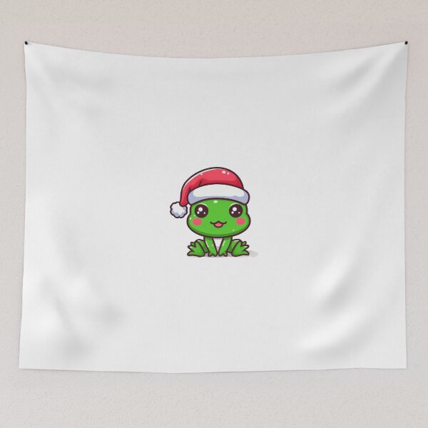 Item preview, Cute froggy in santa hat designed and sold by Wxjtecki.