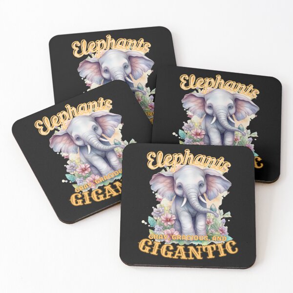 Item preview, Elephants: Gray, Gracious, and Gigantic. elephant lover designed and sold by ElephantVibes.