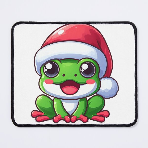 Item preview, Cute froggy in santa hat designed and sold by Wxjtecki.