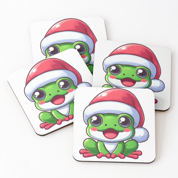 Item preview, Cute froggy in santa hat designed and sold by Wxjtecki.