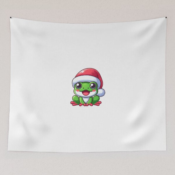 Item preview, Cute froggy in santa hat designed and sold by Wxjtecki.