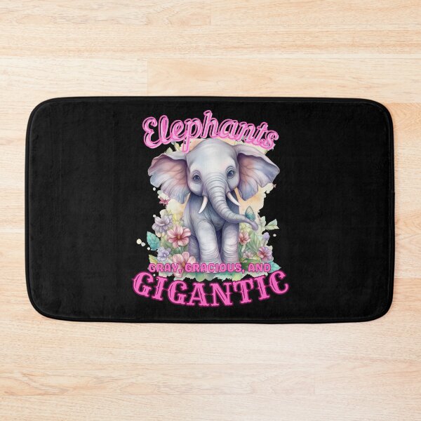Item preview, Elephants: Gray, Gracious, and Gigantic. elephant head designed and sold by ElephantVibes.