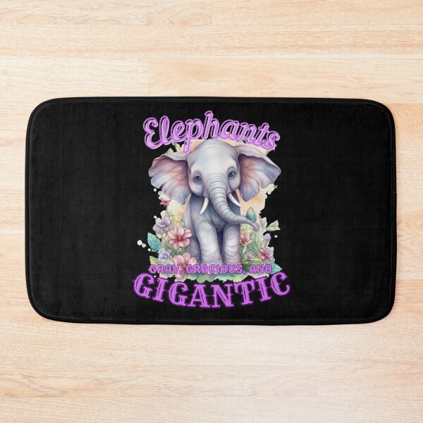 Item preview, Elephants: Gray, Gracious, and Gigantic. elephant face designed and sold by ElephantVibes.