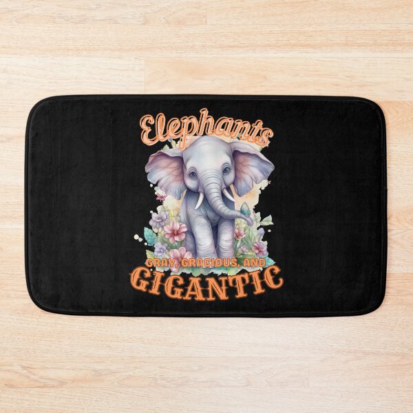 Item preview, Elephants: Gray, Gracious, and Gigantic. elephant portrait designed and sold by ElephantVibes.