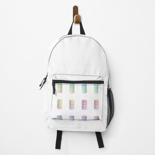 Item preview, Pastel rainbow French macaroons, cookies, pastry shop full of colors /1 designed and sold by My-fake-places.