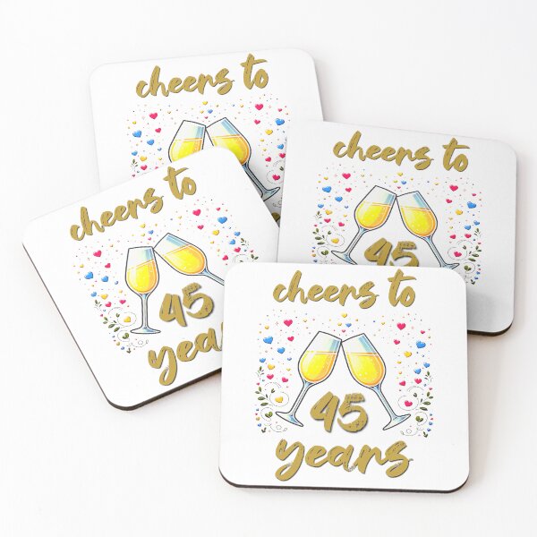 Item preview, Cheers to 45 years Anniversary Celebrating designed and sold by 4TeeToo.