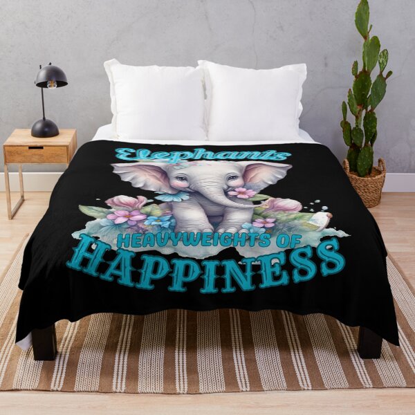 Item preview, Elephants: Heavyweights of Happiness. funny elephant designed and sold by ElephantVibes.