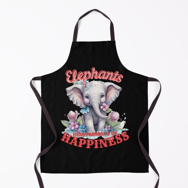 Item preview, Elephants: Heavyweights of Happiness. colorful elephant designed and sold by ElephantVibes.