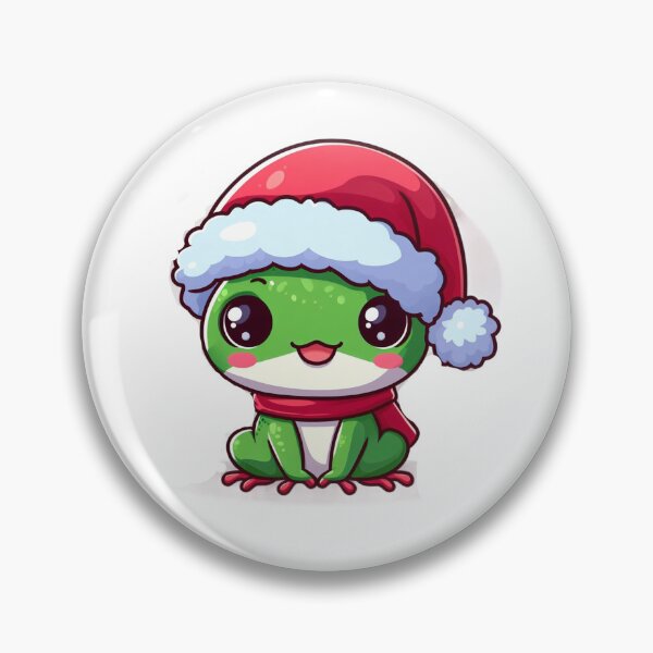 Item preview, Cute froggy in santa hat designed and sold by Wxjtecki.