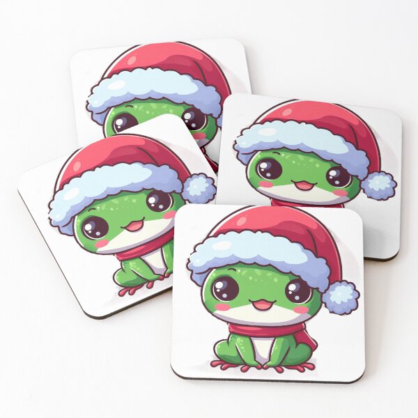 Item preview, Cute froggy in santa hat designed and sold by Wxjtecki.