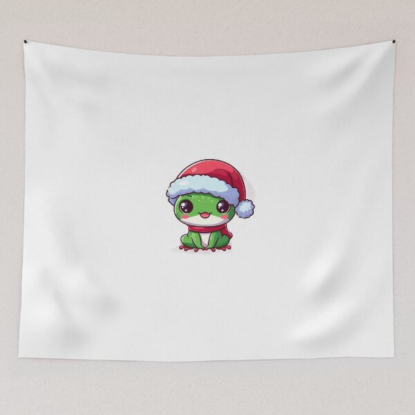 Item preview, Cute froggy in santa hat designed and sold by Wxjtecki.