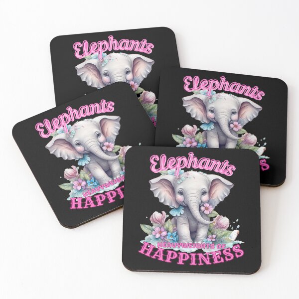 Item preview, Elephants: Heavyweights of Happiness. elephant head designed and sold by ElephantVibes.