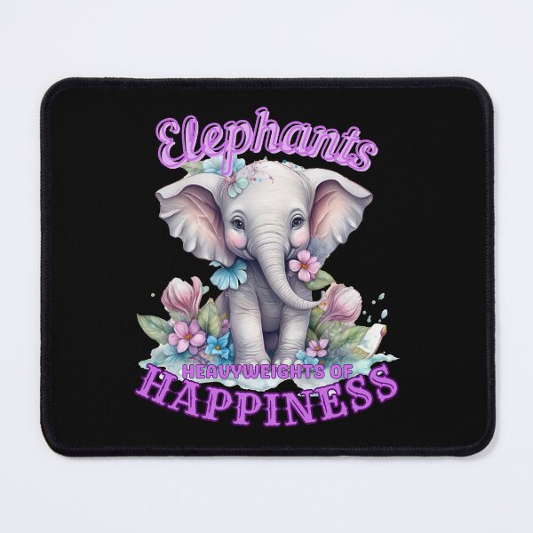 Item preview, Elephants: Heavyweights of Happiness. elephant face designed and sold by ElephantVibes.