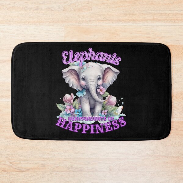 Item preview, Elephants: Heavyweights of Happiness. elephant face designed and sold by ElephantVibes.