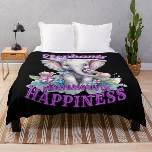 Item preview, Elephants: Heavyweights of Happiness. elephant face designed and sold by ElephantVibes.