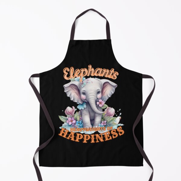 Item preview, Elephants: Heavyweights of Happiness. elephant portrait designed and sold by ElephantVibes.