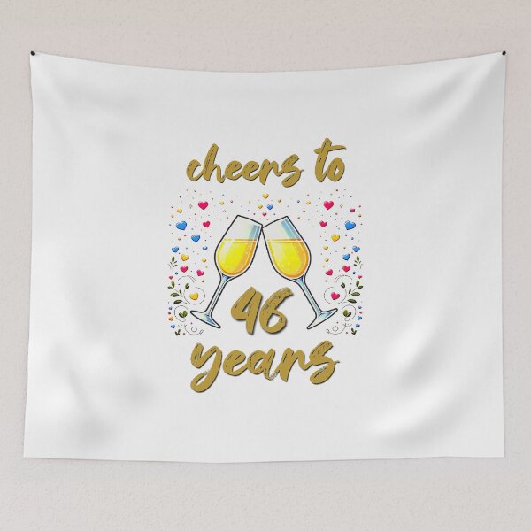 Item preview, Cheers to 46 years Anniversary Celebrating designed and sold by 4TeeToo.