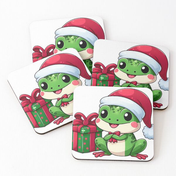 Item preview, Cute froggy in santa hat designed and sold by Wxjtecki.