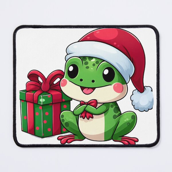 Item preview, Cute froggy in santa hat designed and sold by Wxjtecki.