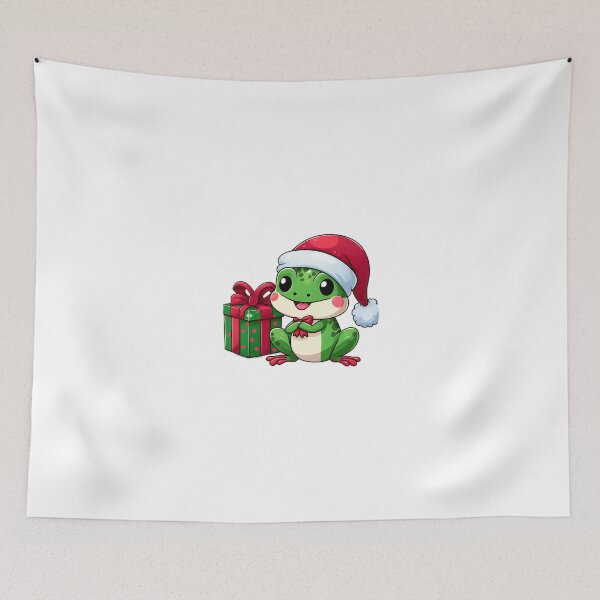 Item preview, Cute froggy in santa hat designed and sold by Wxjtecki.