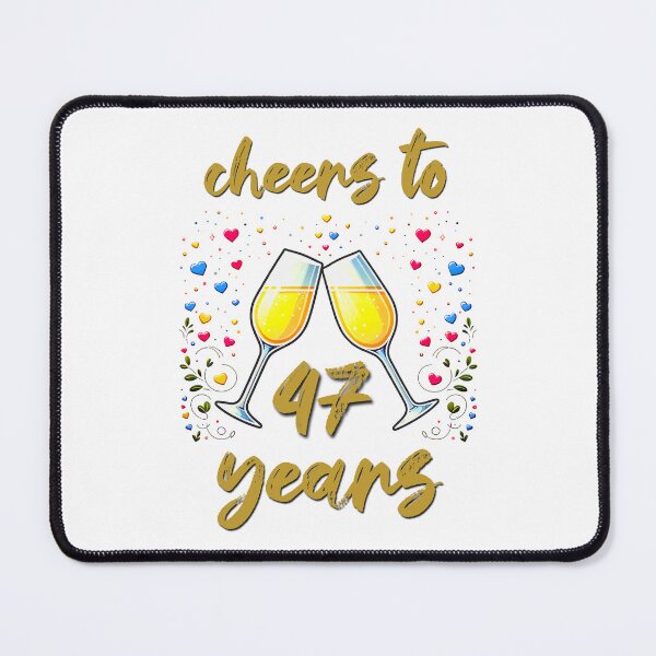 Item preview, Cheers to 47 years Anniversary Celebrating designed and sold by 4TeeToo.