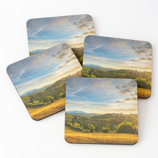 Item preview, Urbino city and the contryside landscape at sunset. Marche, Italy designed and sold by Stefano Orazzini.