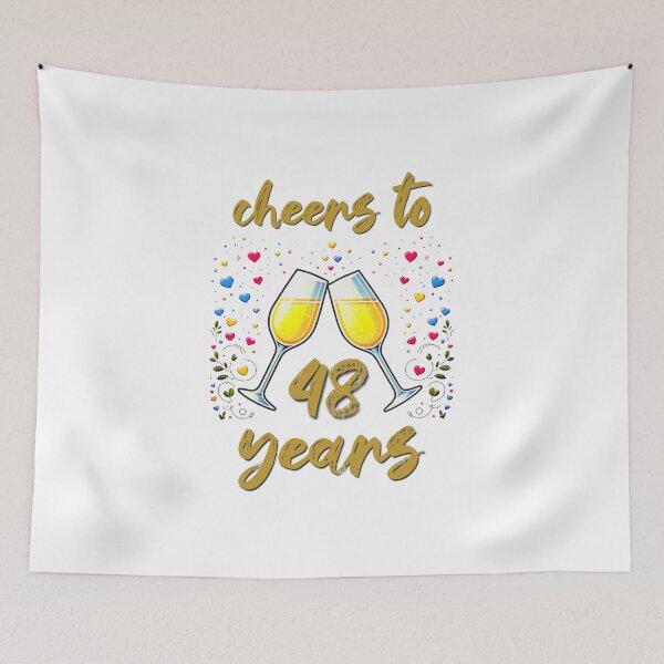 Item preview, Cheers to 48 years Anniversary Celebrating designed and sold by 4TeeToo.