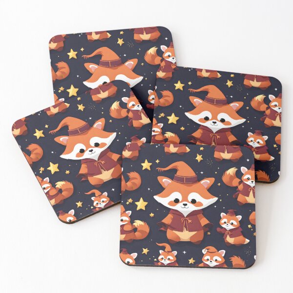 Item preview, Wizard Red Panda Pattern Art Design  designed and sold by VisualMotivator.