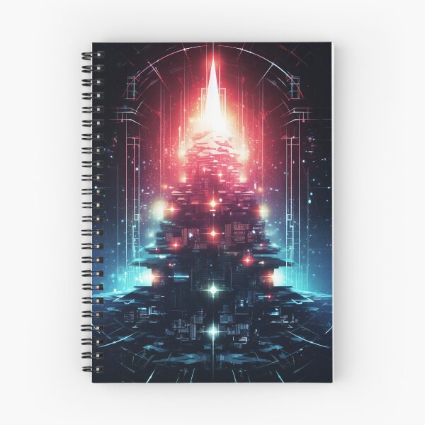 Item preview, Artificial Futuristic Christmas Tree in A Night Sky designed and sold by exitbird.