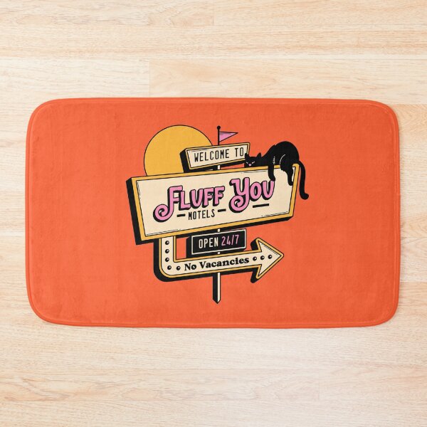 Item preview, Fluff You Black Cat in orange designed and sold by charcoalcatco.