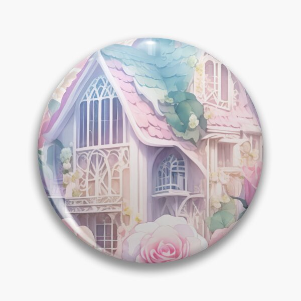 Item preview, Pastel Fantasy House Sticker: Charming 3D Vector Art (123) designed and sold by WASjourney.