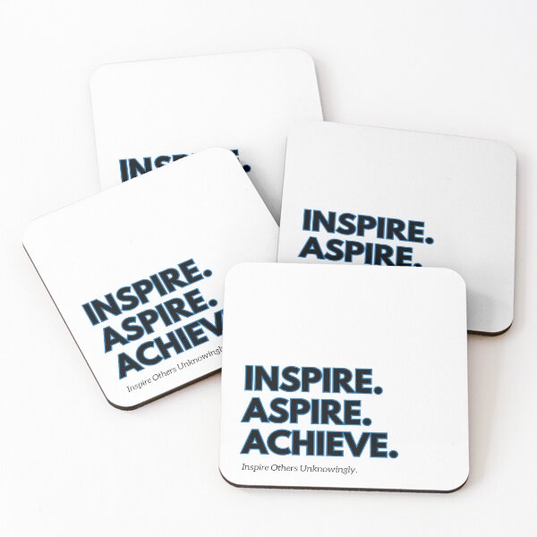 Item preview, inspire, aspire, achieve, inspire others unknowingly motivational quote designed and sold by PerfectTees03.