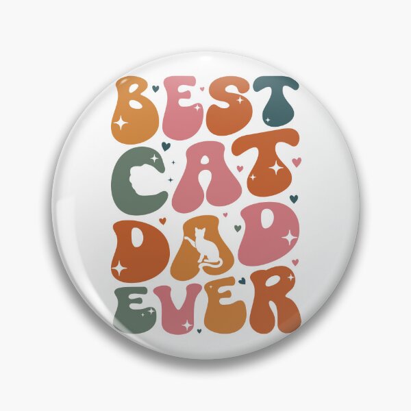 Item preview, Best Cat Dad Ever Retro Groovy Funny Cat designed and sold by LounisArt.