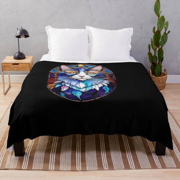 Item preview, Stained Glass Calico Cat designed and sold by Desfix.