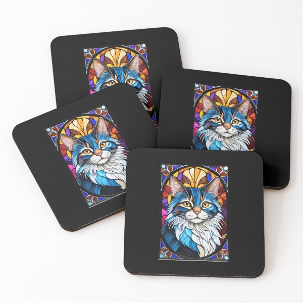 Item preview, Stained Glass Calico Cat designed and sold by Desfix.