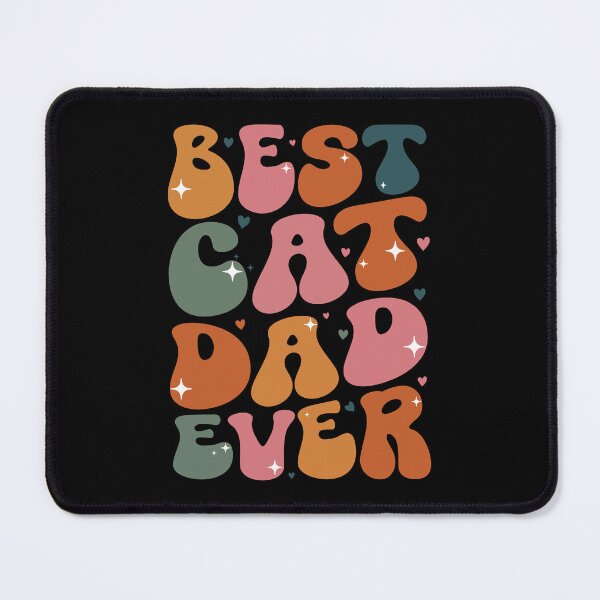 Item preview, Best Cat Dad Ever Retro Groovy Funny Cat designed and sold by LounisArt.