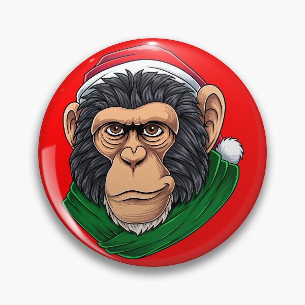 Item preview, Christmas Monkey Santa Clause Xmas designed and sold by LionessLove.