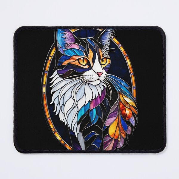 Item preview, Stained Glass Calico Cat designed and sold by Desfix.