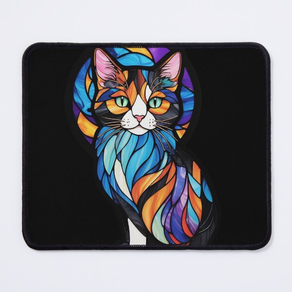 Item preview, Stained Glass Calico Cat designed and sold by Desfix.