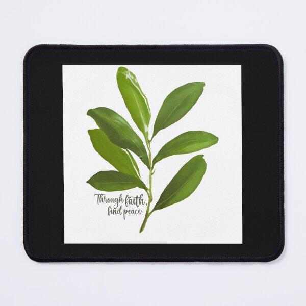 Item preview, Through Faith Find Peace, Olive Leaf Art Illustration designed and sold by inquestyle.
