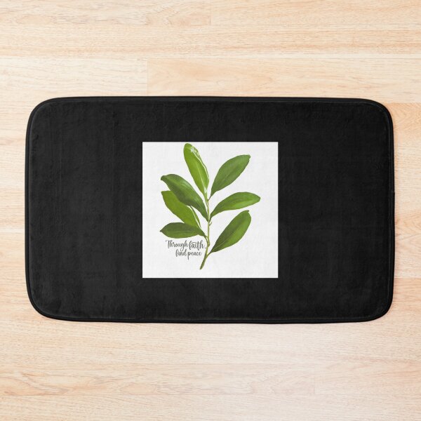 Item preview, Through Faith Find Peace, Olive Leaf Art Illustration designed and sold by inquestyle.