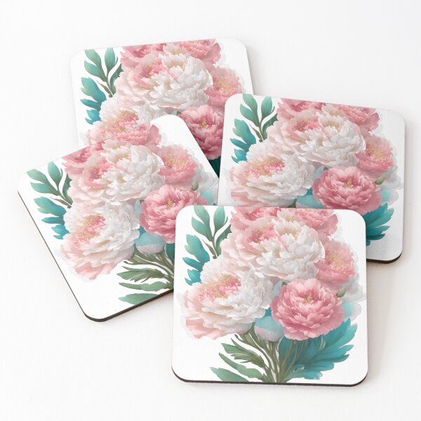 Item preview, Enchanting Carnation Bouquet Sticker: 3D Vector Art with Pastel Fantasy(126) designed and sold by WASjourney.