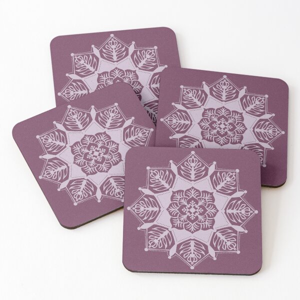 Item preview, Poinsettia Mandala - Beet + Dust designed and sold by Irene Estelle.