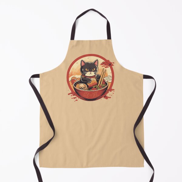 Item preview, Cat eating ramen  designed and sold by SunMoonMilk.