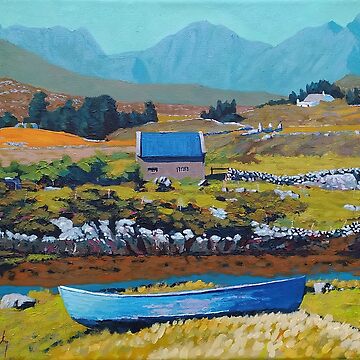 Artwork thumbnail, Connemara Boat, Ireland by eolai