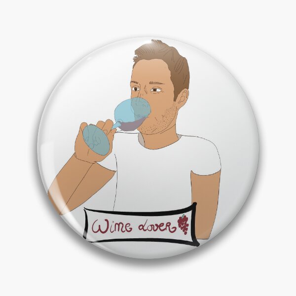 Item preview, French men with glass of wine designed and sold by DesignbyYust.