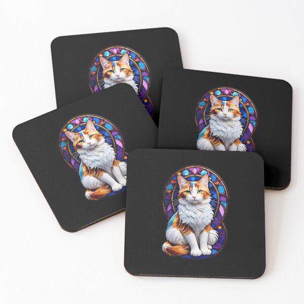 Item preview, Stained Glass Calico Cat designed and sold by Desfix.