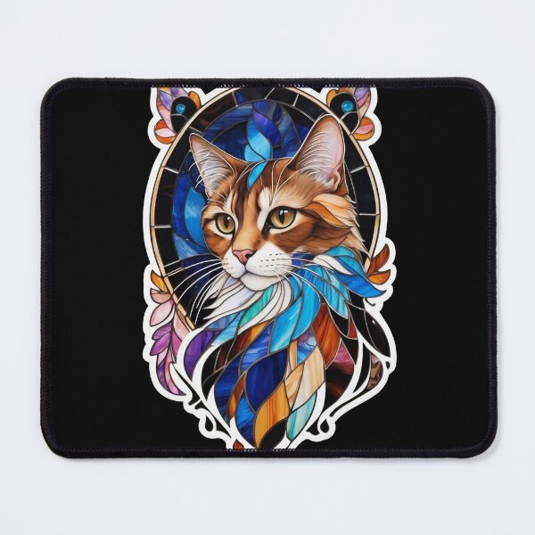 Item preview, Stained Glass Calico Cat designed and sold by Desfix.